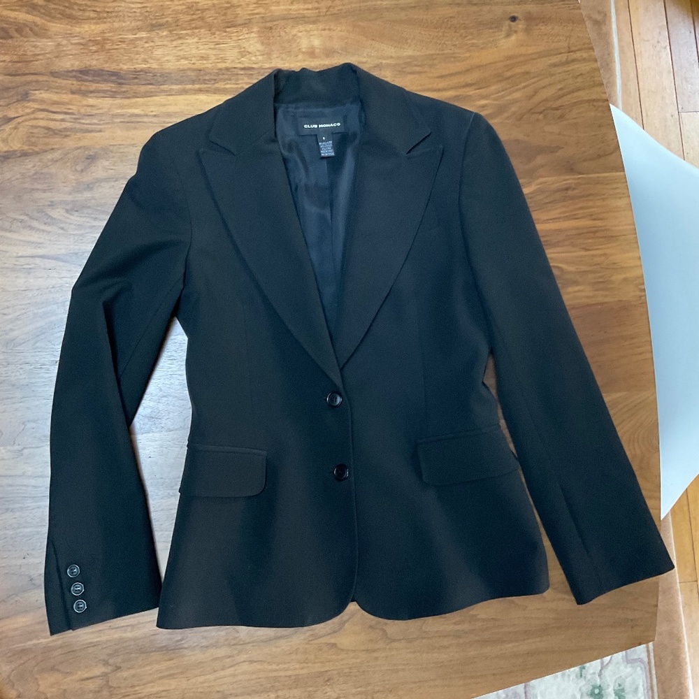 Club Monaco black suit (size 4)